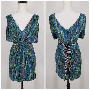 Minuet Abstract Mini Dress Sz S